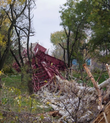 Росіяни підірвали телевежу, тікаючи з Херсона
