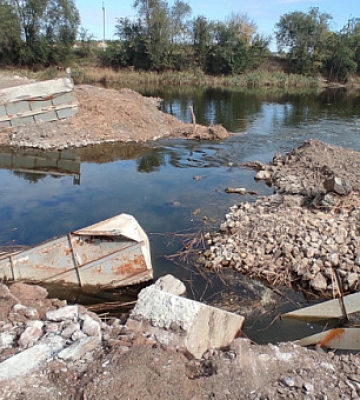 На Дніпропетровщині відновили переправу, зруйновану внаслідок ракетної атаки