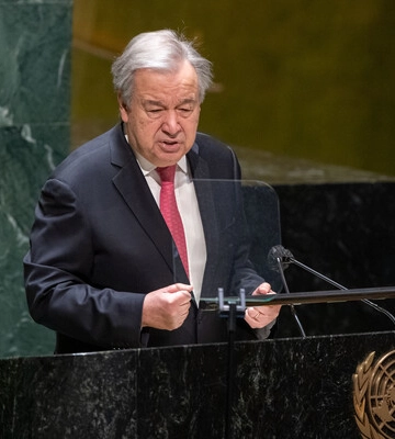 Гутерреш заявив, що мир між Україною та РФ має базуватися цінностях Статуту ООН