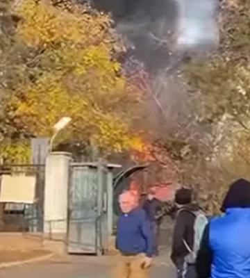 На Одещині горить база відпочинку