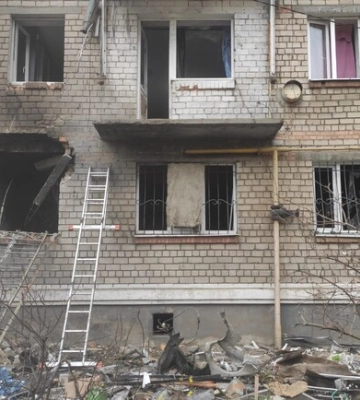 Полиция показала последствия обстрелов Днепропетровской области