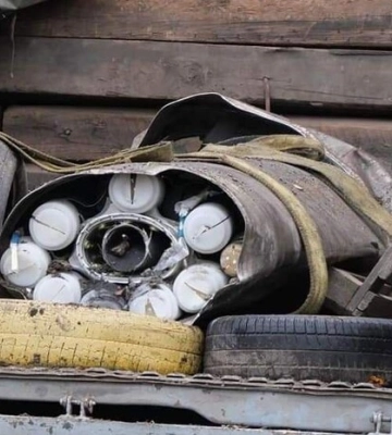 З одного із районів Запоріжжя вивезли частини ракети, яка могла вибухнути