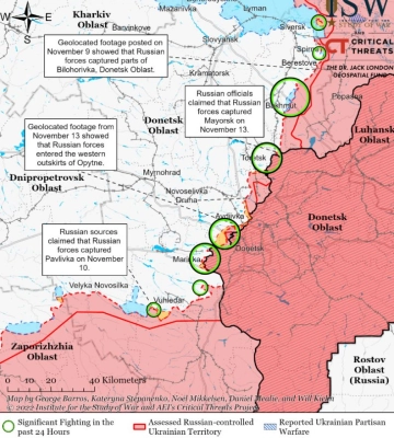 росія посилить наступ на Донбасі після втечі з Херсону — ISW