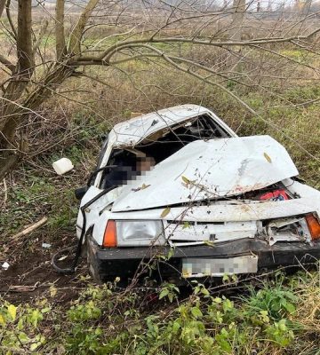 62-річний водій загинув внаслідок перекидання авто на Львівщині