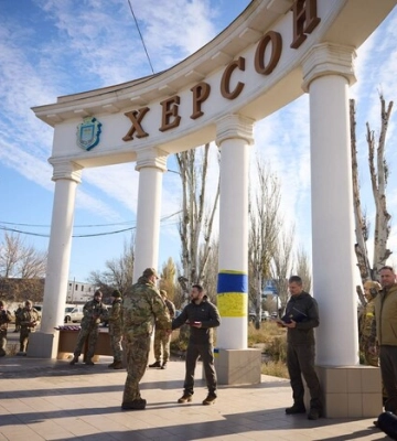 Пропагандисти Путіна істерять через приїзд Зеленського до Херсона
