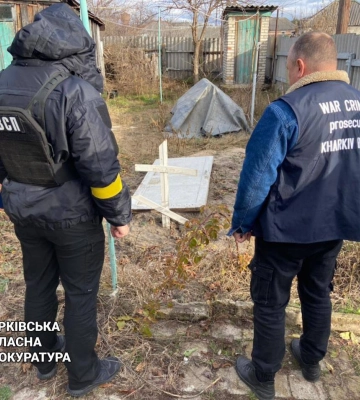 На Харківщині ексгумували трупи чотирьох цивільних: один з них був закатований російськими солдатами