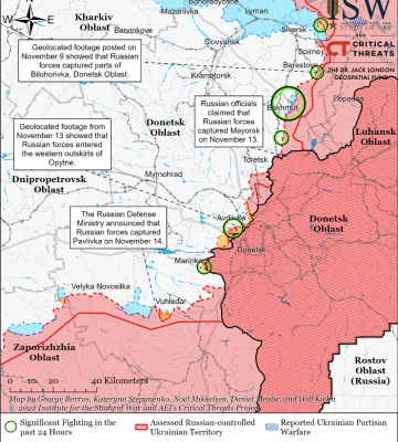 Росія перекидає війська з херсонського на донецький напрямок — ISW