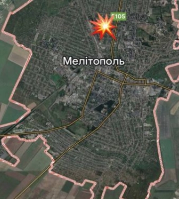 В Мелітополі стався потужний вибух біля штабу окупантів
