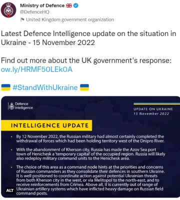 Росія може перенести штаб окупантів в Генічеськ — розвідка Британії