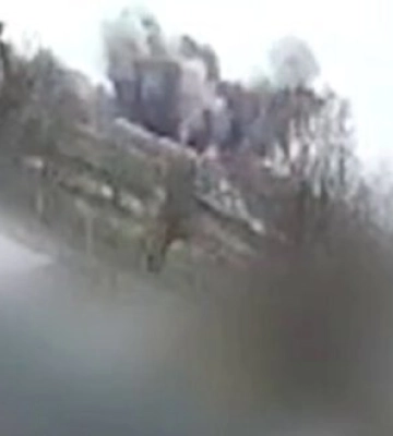 Момент влучання ворожої ракети в об’єкт на Київщині. ВIДЕО