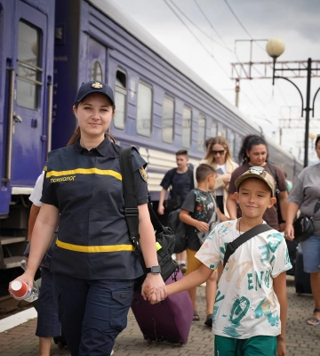 До Мукачева прибув евакопоїзд із Донеччини