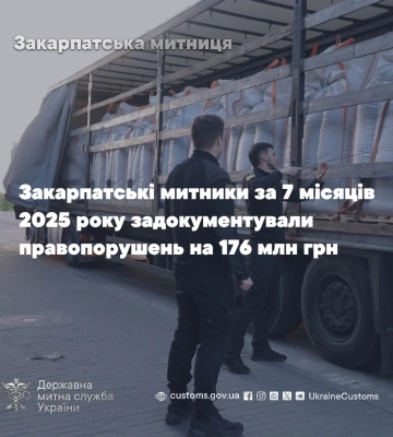 Митний заслін: на кордоні з ЄС закарпатські митники виявили правопорушення на 176 млн грн