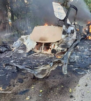 Рашисти вдарили по службовому автомобілю ДСНС у Нікополі — троє загиблих
