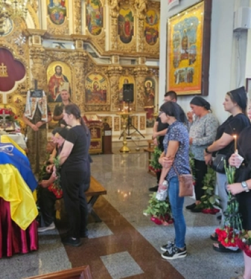 Полтавська громада попрощалась із загиблим захисником України