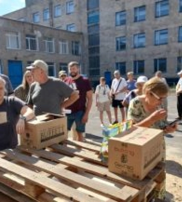 На Сумщині почали видачу продуктових наборів вразливим категоріям населення
