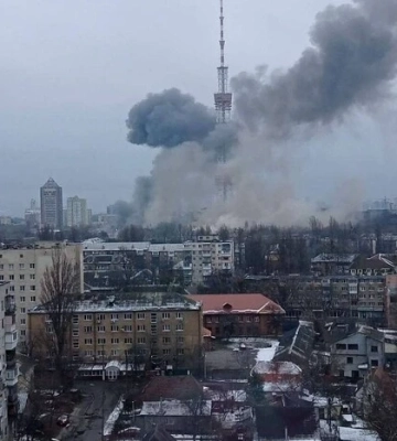 Ракетний удар по Київській телевежі: СБУ вручила підозри двом військовим РФ