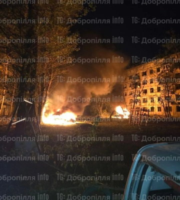 Добропольская громада попала под обстрел: возникли пожары
