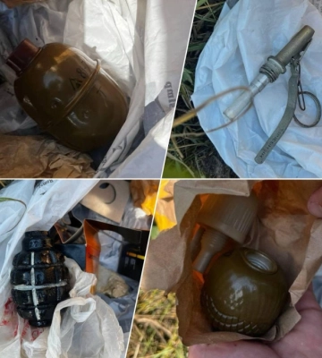 У Дніпрі знайшли пакет, повен гранат та набоїв