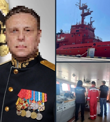 СБУ оголосила підозру російському адміралу, який наказав захопити українське рятувальне судно &quot;Сапфір&quot; у 2022 році