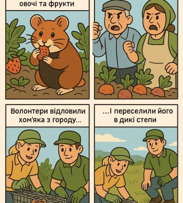 Червонокнижних хом’яків повертають у дику природу на Одещині