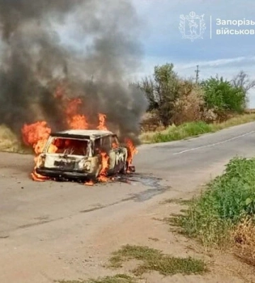 Росіяни дроном вдарили по автівці в Запорізькому районі, двоє загиблих