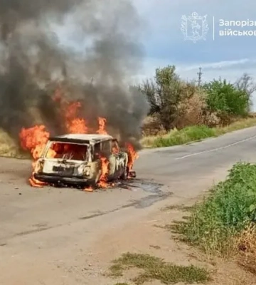 Росіяни дроном вдарили по автівці в Запорізькому районі, двоє загиблих