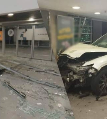 Авто въехало в ТРЦ в Киеве: в патрульной полиции рассказали детали