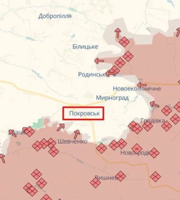 ВСУ: интенсивность боёв на Покровском направлении приближается к масштабам Второй мировой