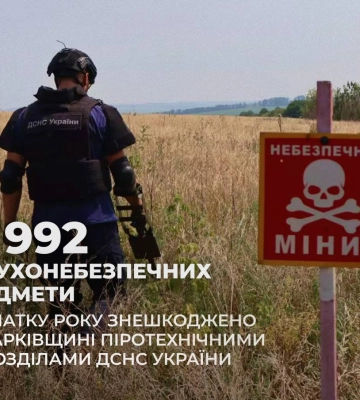 Сапери знищили авіабомбу, яку знайшли фермери на Харківщині