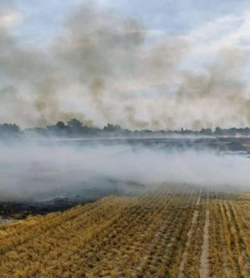 Пожежа стерні на Ковельщині: вогнеборці оперативно ліквідували загоряння 