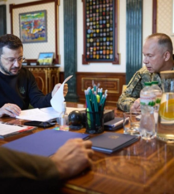 Зеленський - після доповіді Сирського: Сили оборони мають потрібні результати на Сумському напрямку