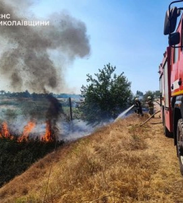 Масштабні пожежі на Миколаївщині: загинуло двоє людей, знищено понад 68 га екосистем