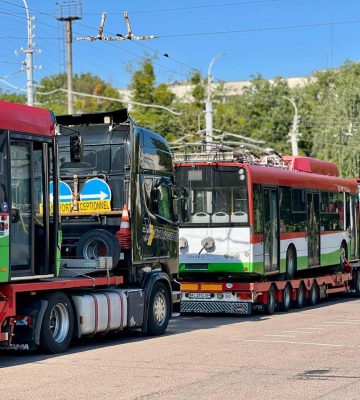 Чотири тролейбуси поповнили автопарк Рівного