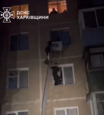 У Харкові дитина випала з вікна п’ятого поверху на кондиціонер, відео