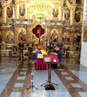 Полтавська громада провела в останню дорогу загиблого Героя