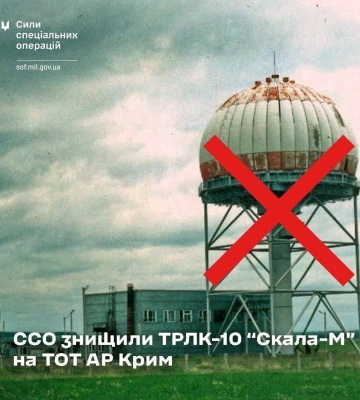 В Крыму уничтожен мощный радар: в ССО раскрыли последствия