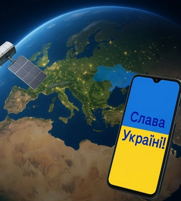 Київстар протестував Starlink Direct to Cell: перше SMS супутником — «Слава Україні!»