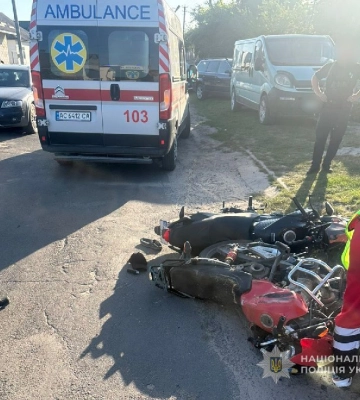 У Луцькому районі зіткнулися мотоцикли, травмувалися двоє чоловіків