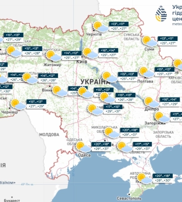 Погода на 14 августа в Украине: страну окутает осенний антициклон