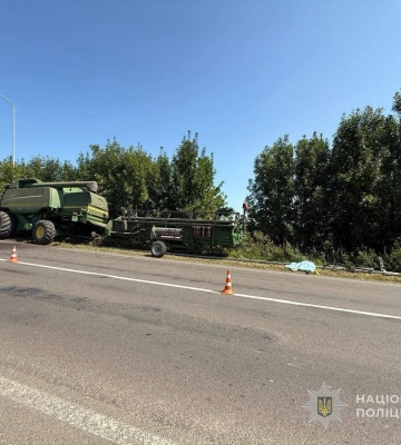 На Волині комбайн збив велосипедистку, вона померла