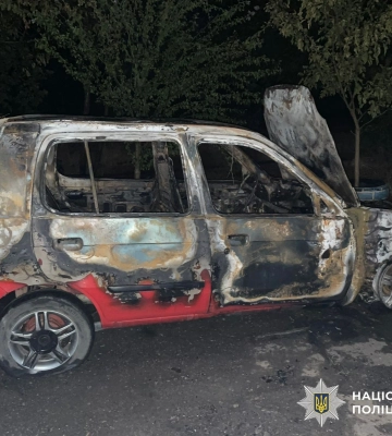У Херсоні викрито чоловіка, який підпалив автомобіль недруга, - поліція. ФОТО