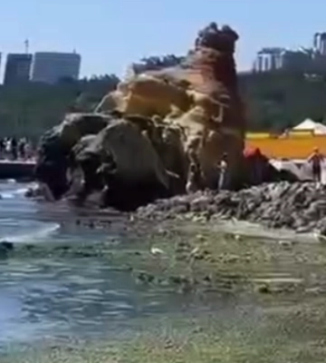 В Одесі масово «зацвіло» море: зафіксовано перевищення шкідливих речовин у воді, відео
