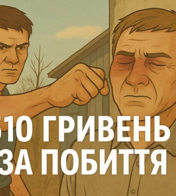 За синяк під оком суд в Охтирці призначив штраф