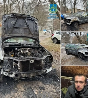 10 років ув’язнення отримав диверсант, який спалив автомобіль військового та підпалив відділення Укрпошти в столиці