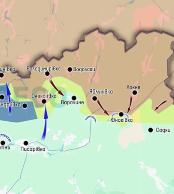 Карта бойових дій за період 9-15 серпня: росіяни пішли у глибокий прорив і хочуть оточити Костянтинівку