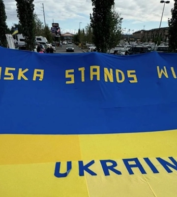 На Аляске провели митинг в поддержку Украины