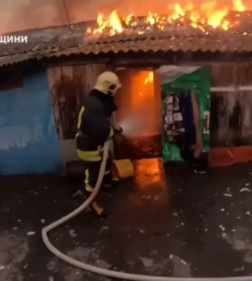 Пожежа знищила майно кількох родин на Рівненщині