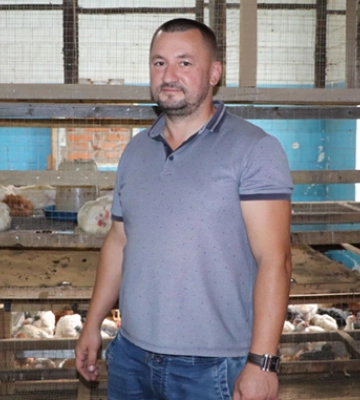 Фермер на Чернігівщині започаткував птахівничий бізнес завдяки держгранту