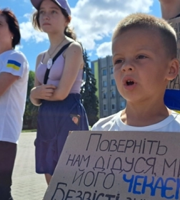 У Ковелі відбулася акція на підтримку військовополонених і зниклих безвісти 