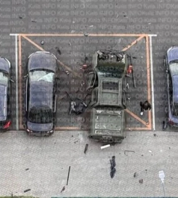 У Києві невідомі намагалися підірвати військового разом з автівкою (фото, відео)